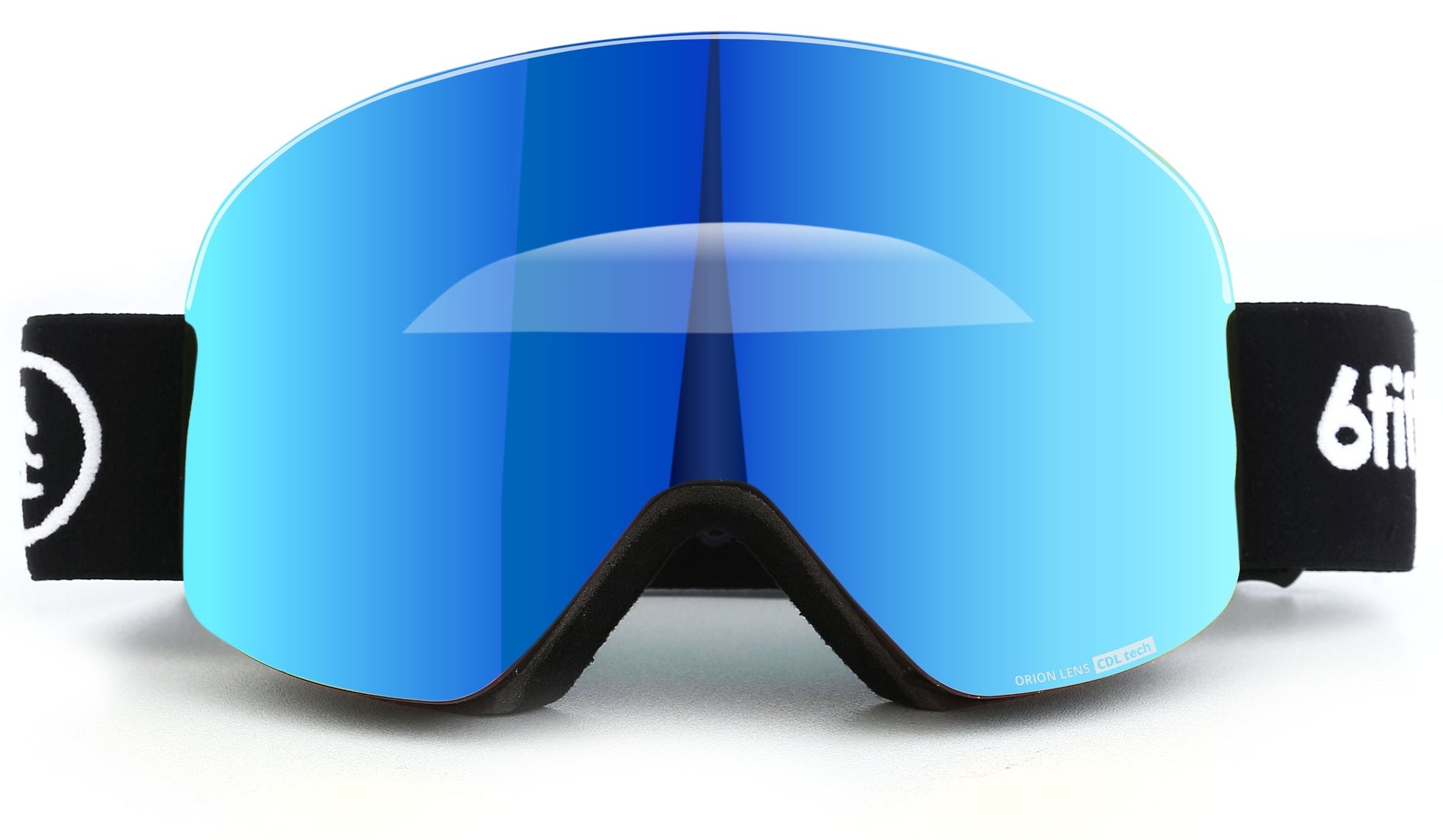 6fiftyfive Ice Blue Multilayer Lens Frameless Magnetic Ski Goggles 