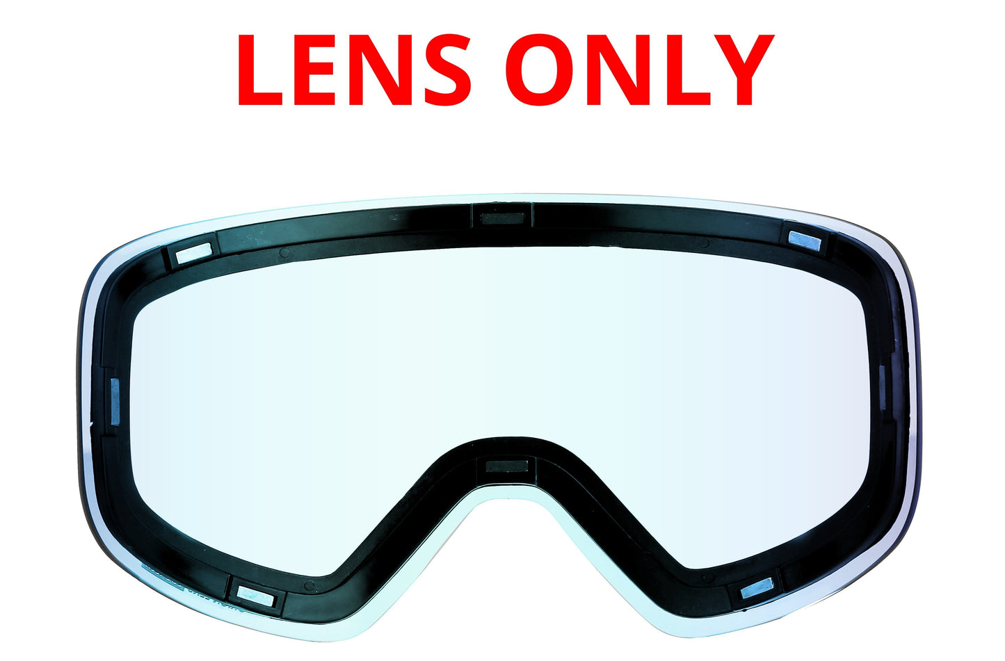 6fiftyfive Ice Blue Unisex Orion Lens Frameless Magnetic Ski Goggles