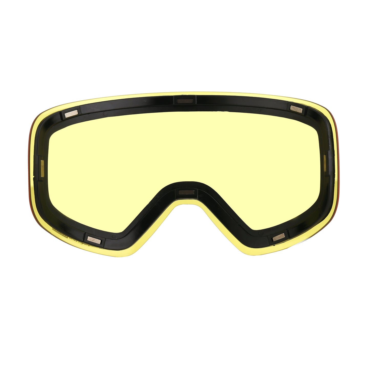 6fiftyfive Unisex Yellow Frameless Orion Lens Ski Goggles