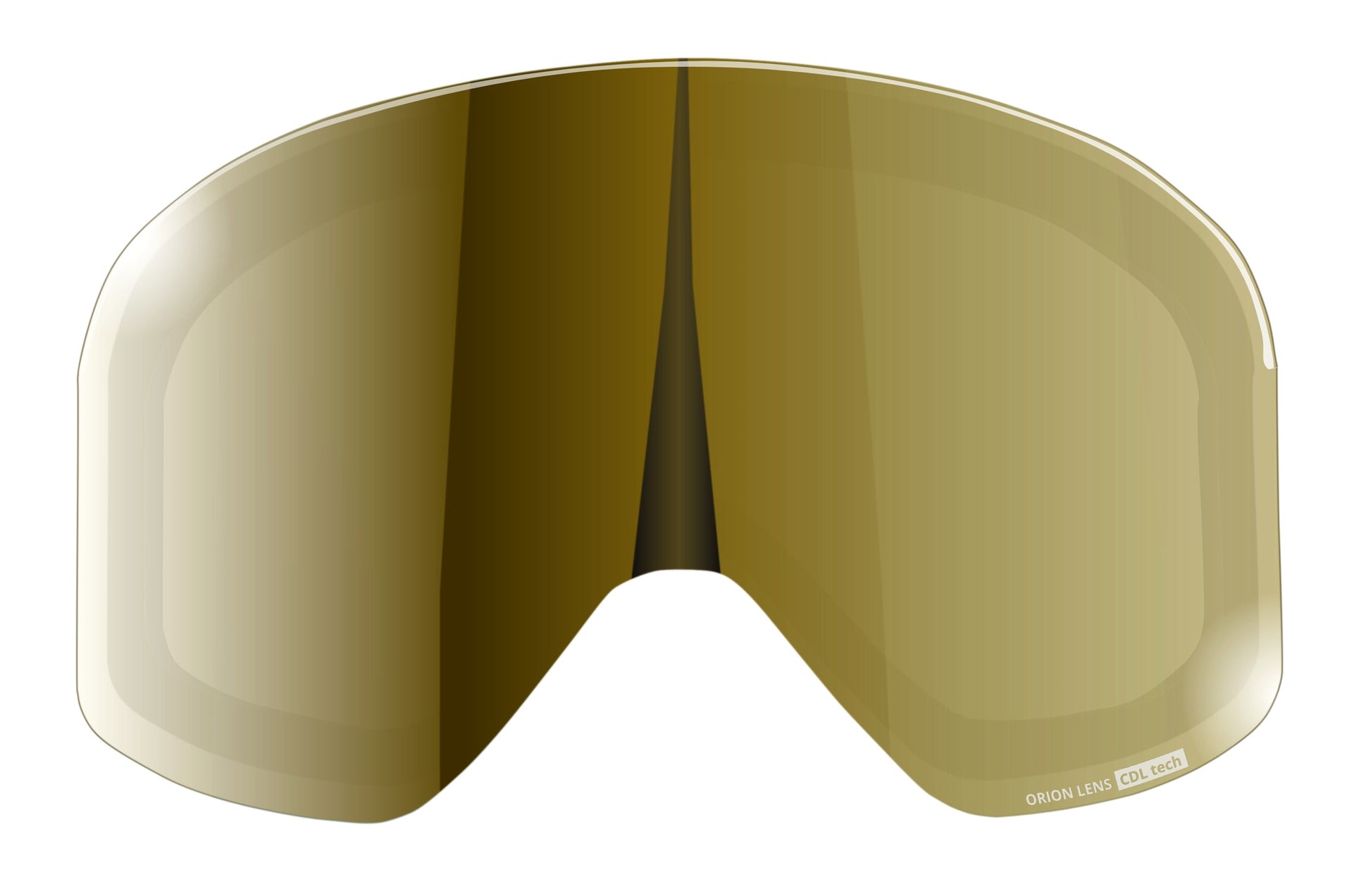 LENS ONLY - FULL REVO replacement lens for 6fiftyfive Orion ski goggles for men and women - VLT 22% - Gold - 6fiftyfive