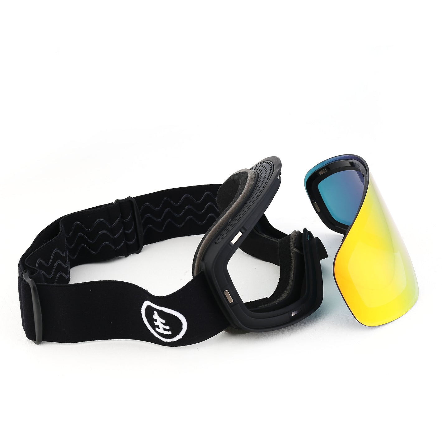 6fiftyfive Ski Goggles and Snow Goggles, Magnetic, full frame, multi layer, interchangeable lens. full REVO