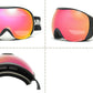 6fiftyfive - Sirius - frameless ski goggles for men and women - multilayer, Blue filter, Enhanced Contrast - full REVO - Candy Pink - 6fiftyfive