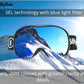 6fiftyfive - Sirius - frameless ski goggles for men and women - multilayer, Blue filter, Enhanced Contrast - full REVO - Candy Pink - 6fiftyfive