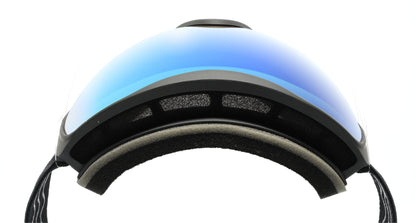 6fiftyfive - Sirius - frameless ski goggles for men and women - multilayer, Blue filter, Enhanced Contrast - full REVO - ICE BLUE - 6fiftyfive