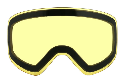 6fiftyfive Unisex Yellow Frameless Orion Lens Ski Goggles