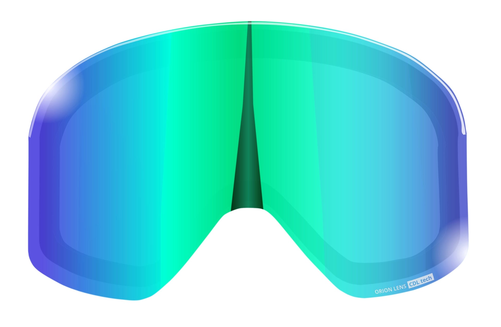 LENS ONLY - FULL REVO replacement lens for 6fiftyfive Orion ski goggles for men and women - VLT 22% - Forest green - 6fiftyfive